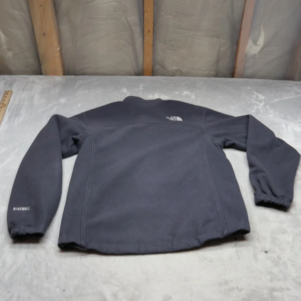 North Face Jacket Mens‎ Small Black Windwall Fleece Full Zip Wind Resistant Warm